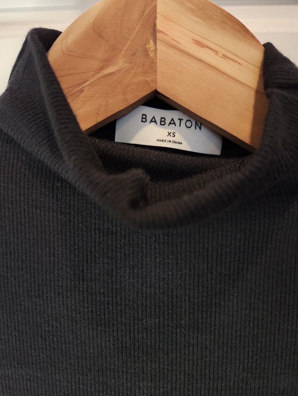 XS Aritzia Babaton Black Sleeveless Turtleneck - Picture 3 of 6